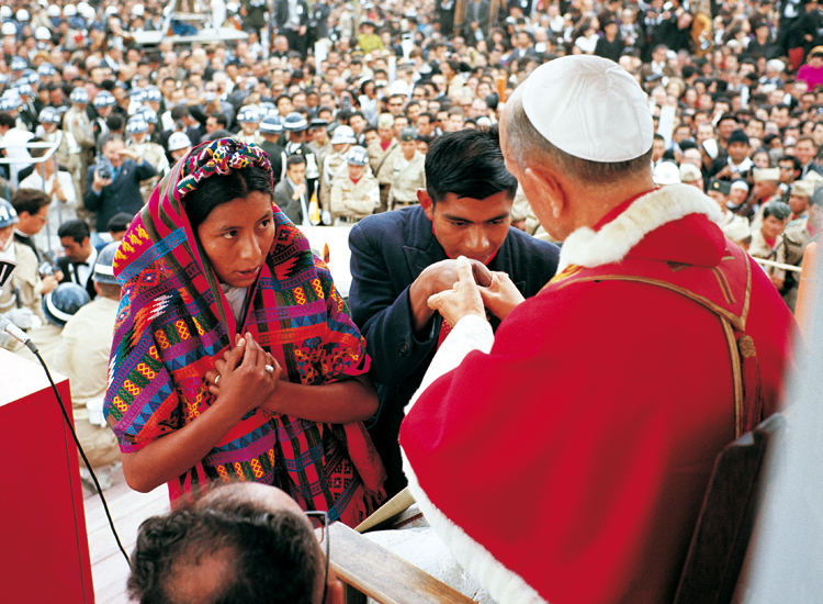 Messa per i campesinos colombiani, a Bogotà, il 23 agosto 1968